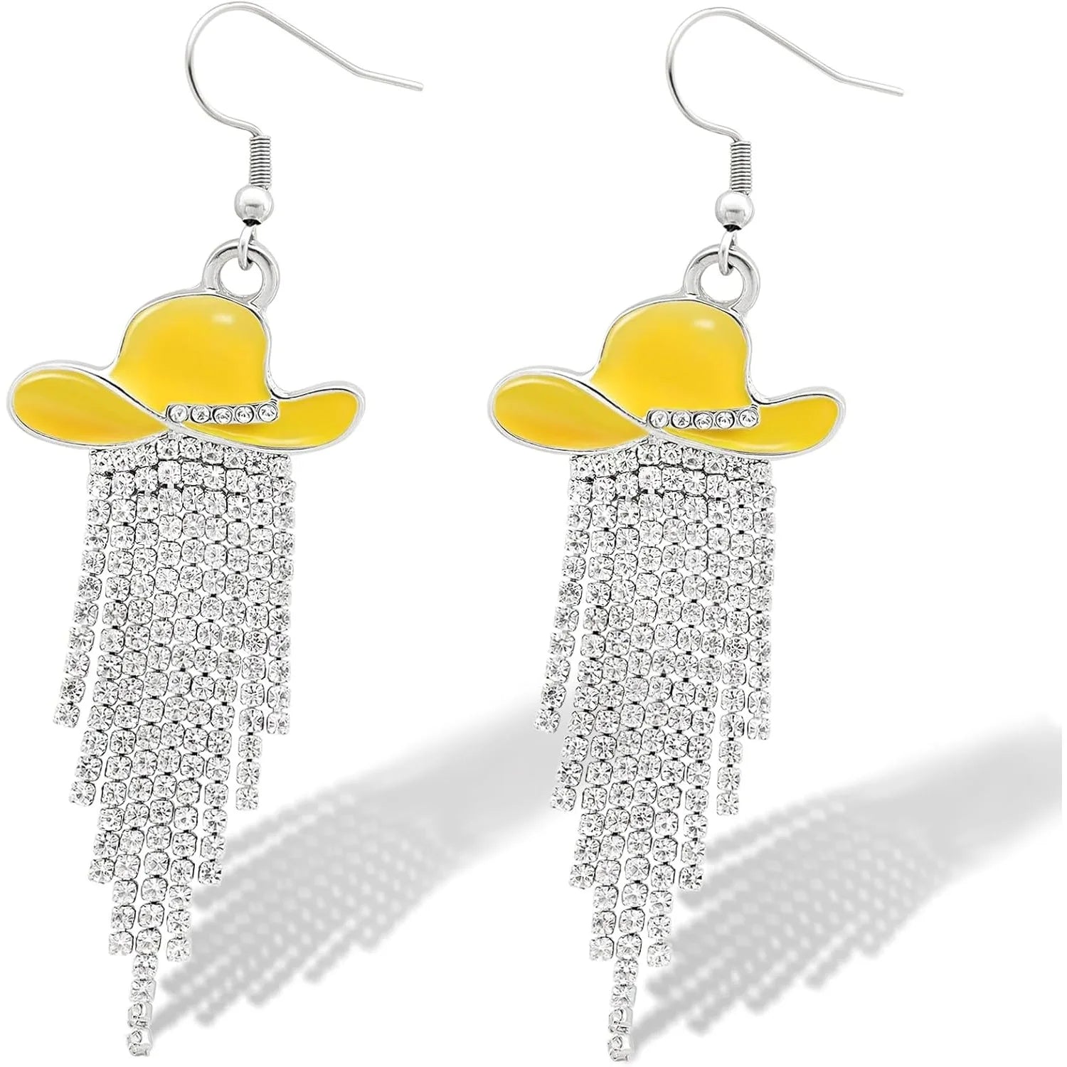 Cowgirl Hat Fringe Earrings
