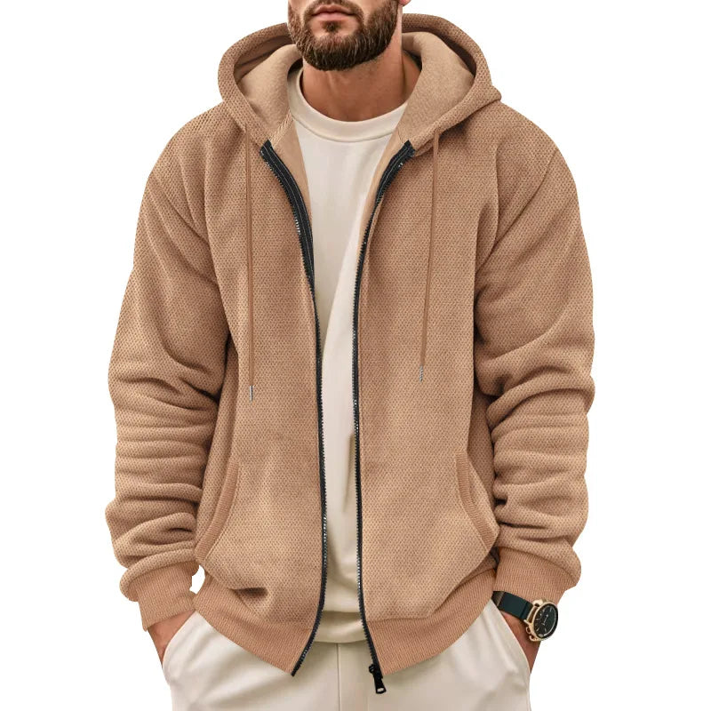 Men's Fleece-Lined Zip Hoodie