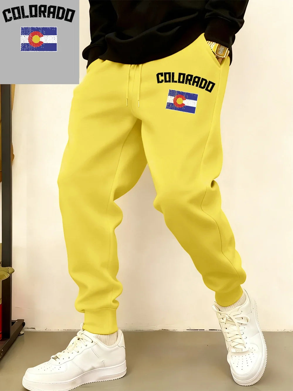 Colorado Flag Fleece Jogger Sweatpants