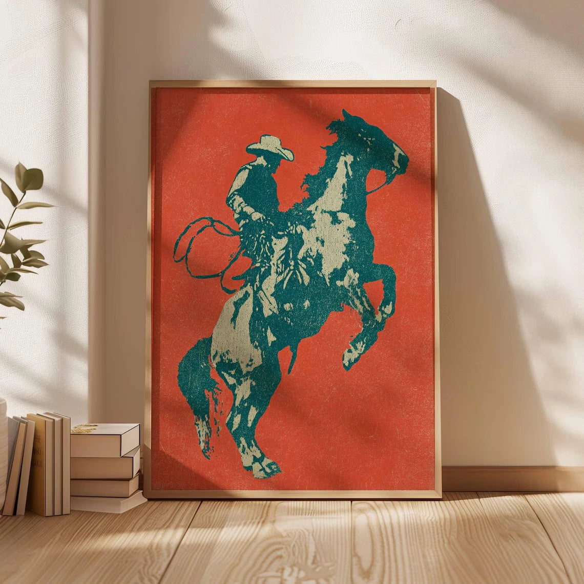 Cowboy Canvas Wall Art Print