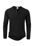 Men's Henley Long Sleeve T-Shirt