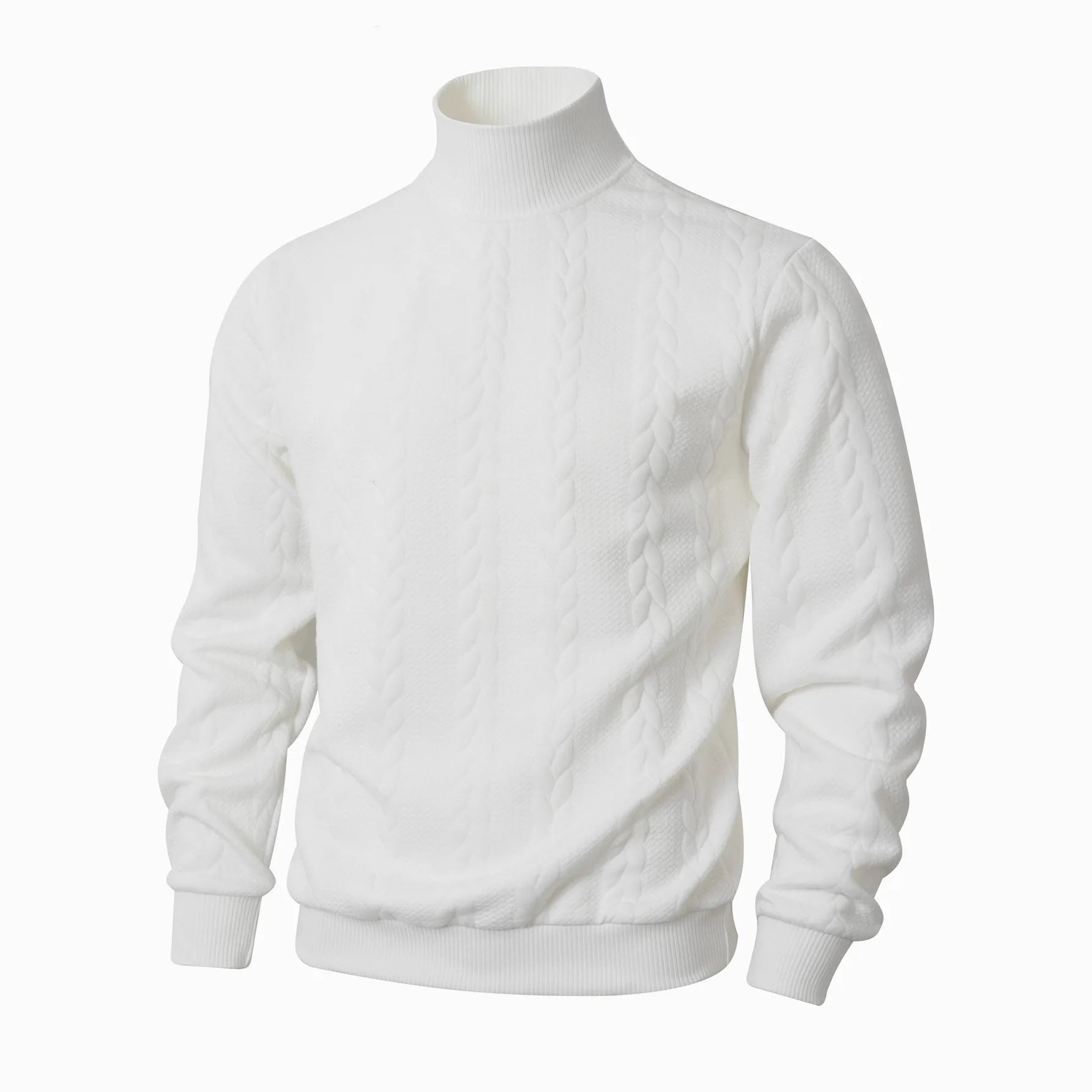Men's Solid Knit Pullover Sweater