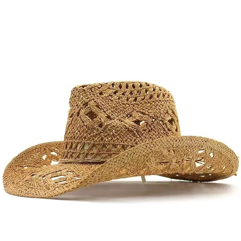 Hollow Weave Straw Cowboy Hat