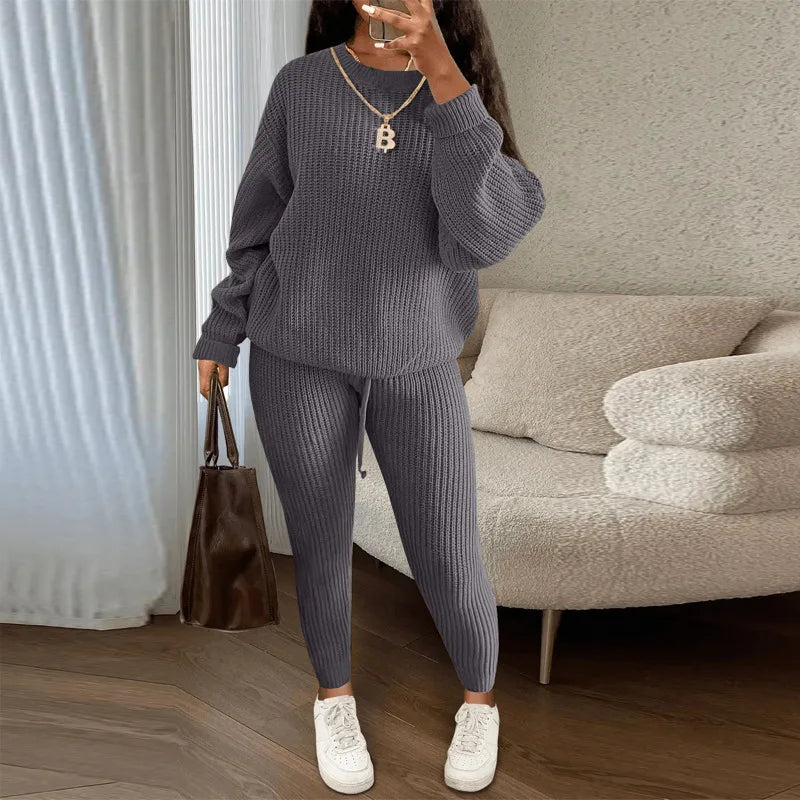 Women's Knit Two-Piece Sweater Set