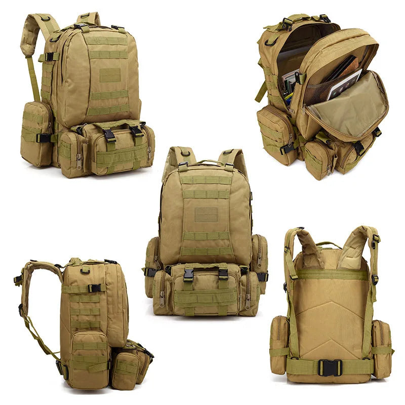 55L Tactical Hiking Backpack