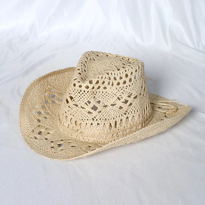 Woven Straw Cowboy Hat