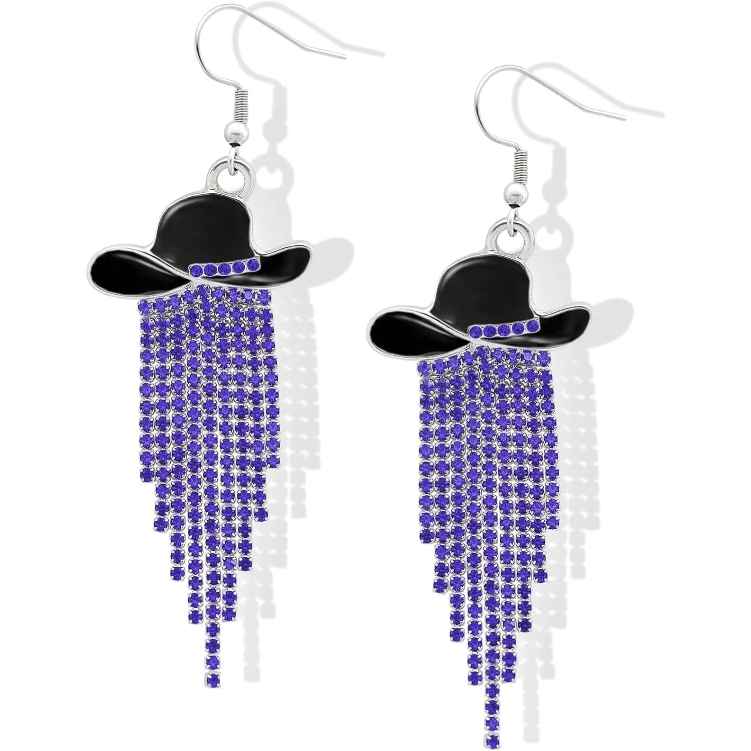 Cowgirl Hat Fringe Earrings