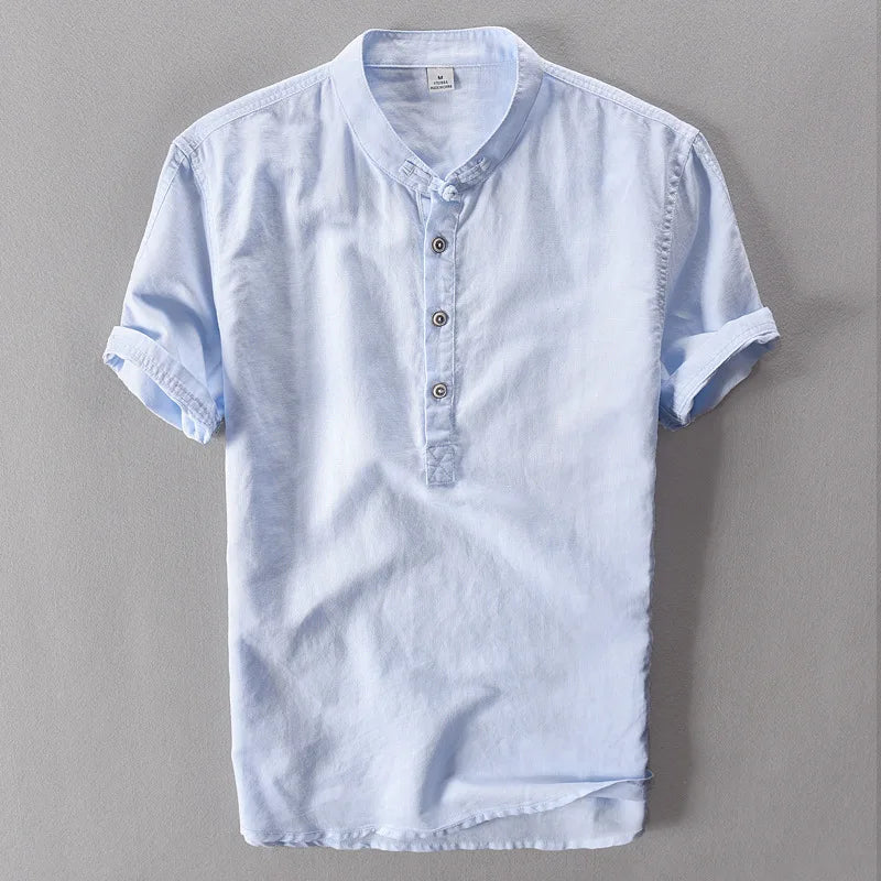 Men's Linen Short Sleeve Shirt