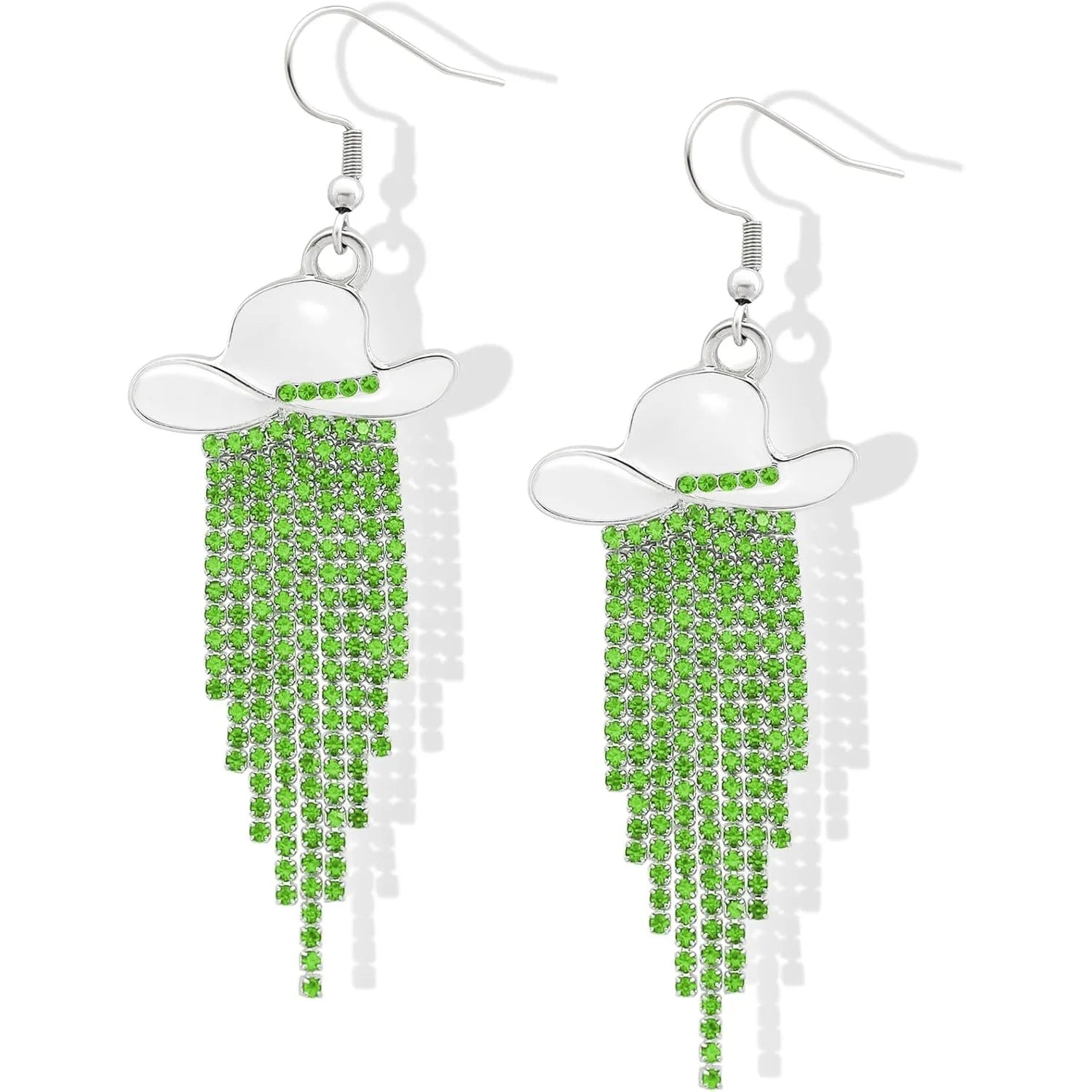 Cowgirl Hat Fringe Earrings