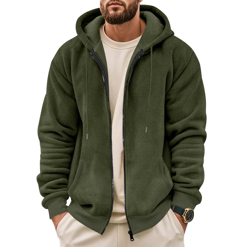 Men's Fleece-Lined Zip Hoodie