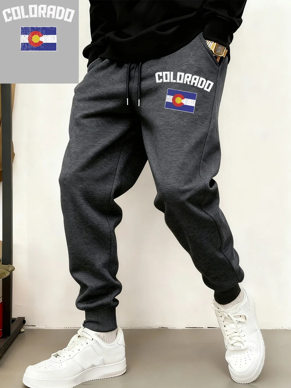 Colorado Flag Fleece Jogger Sweatpants