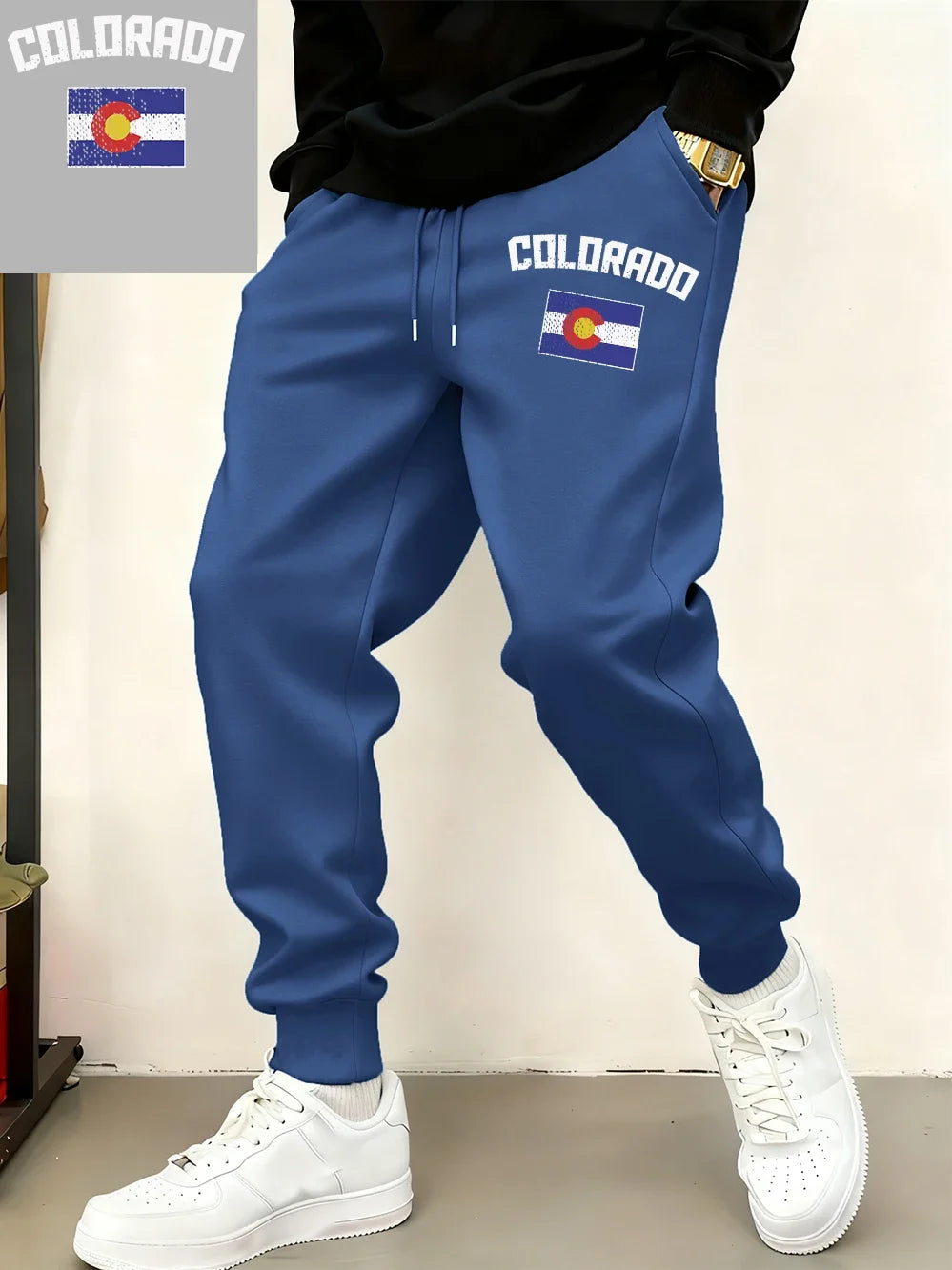 Colorado Flag Fleece Jogger Sweatpants