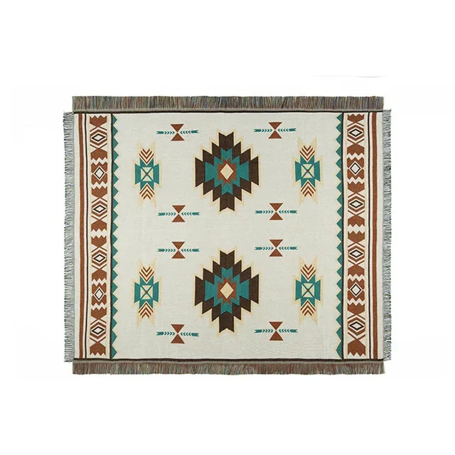 Mesa Campfire Aztec Throw Blanket