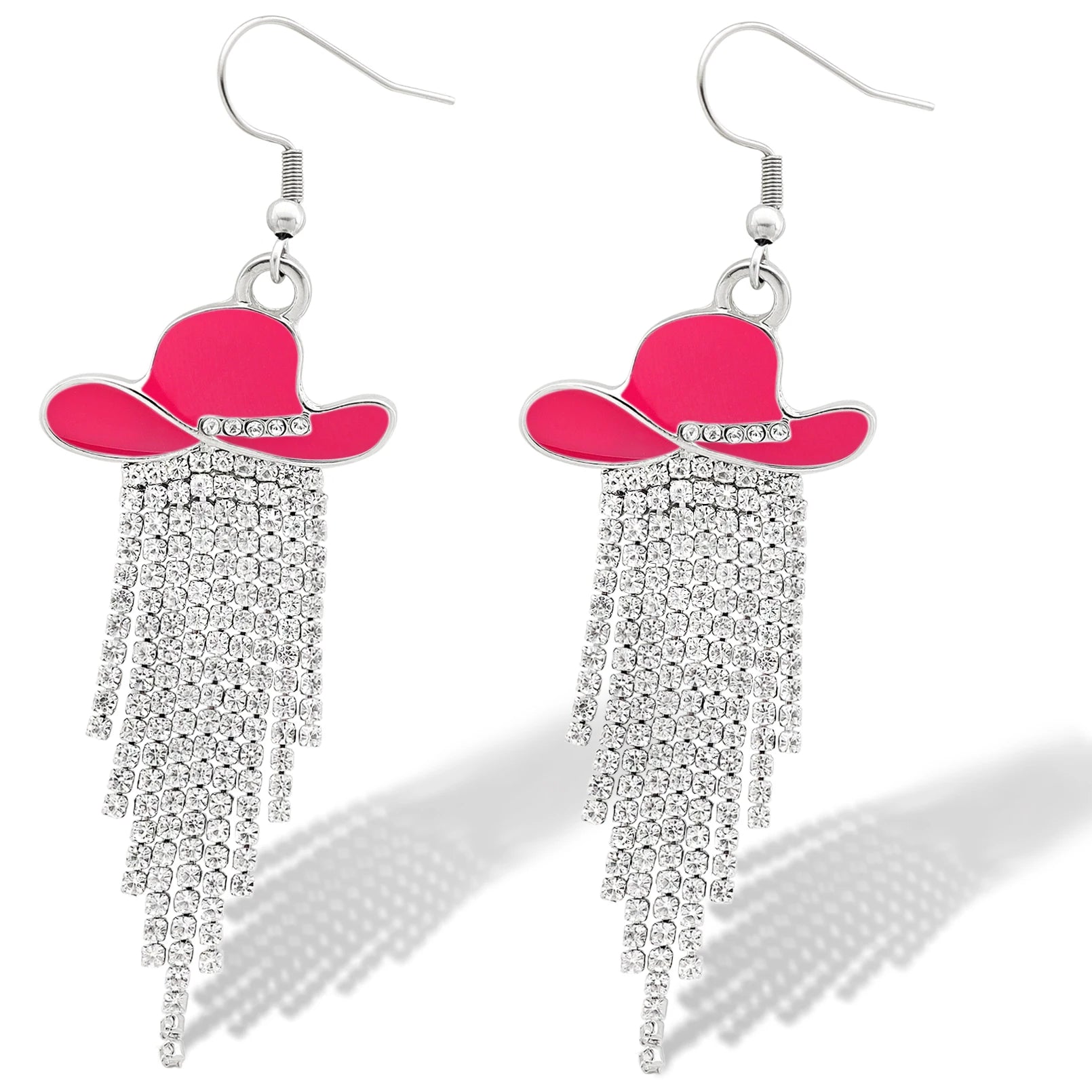 Cowgirl Hat Fringe Earrings