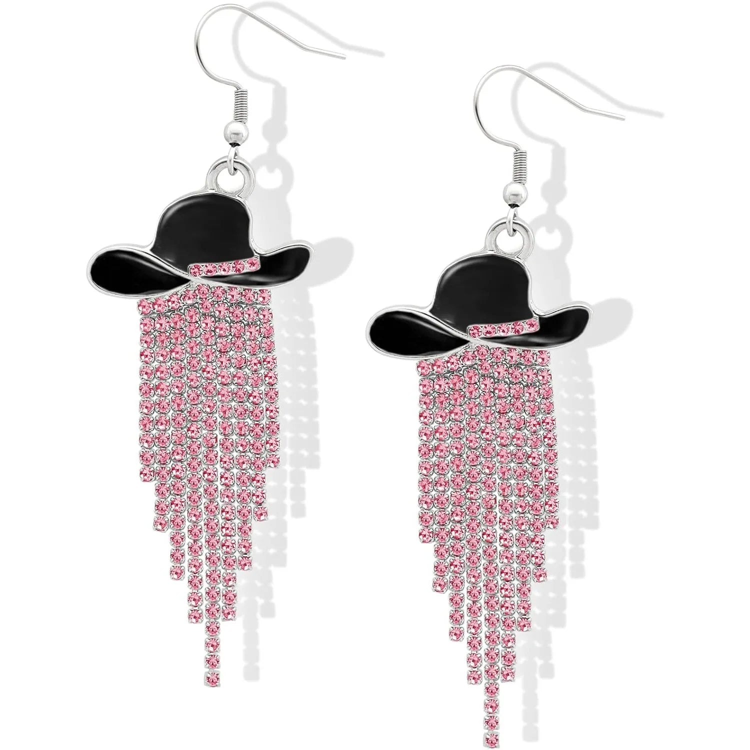 Cowgirl Hat Fringe Earrings