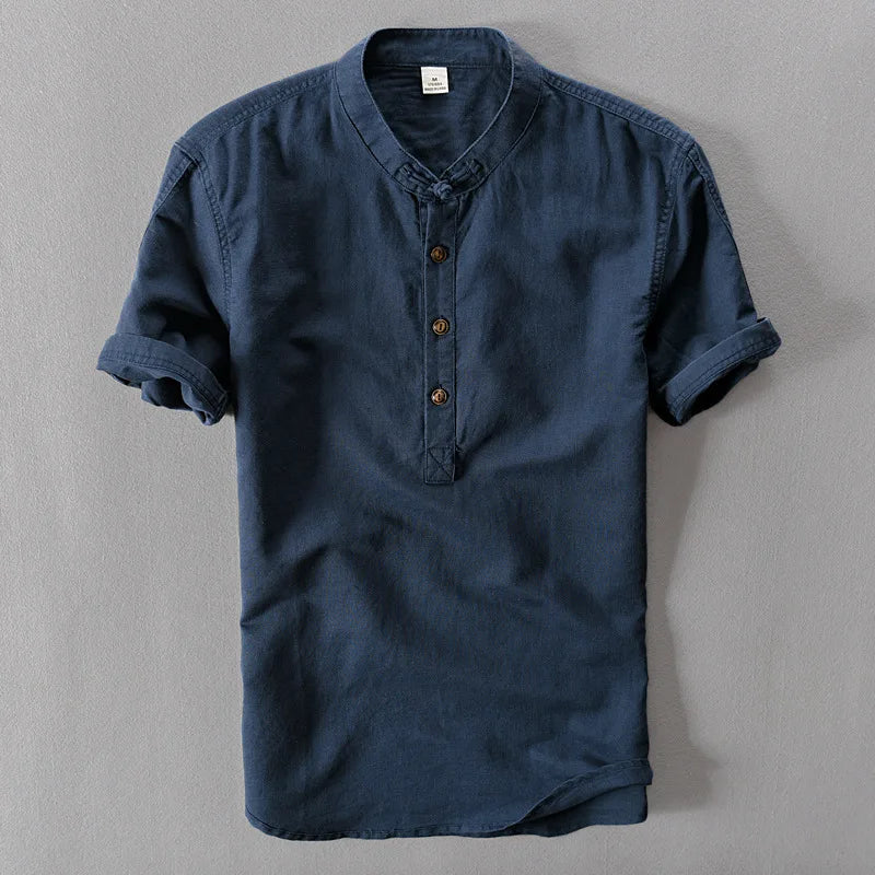 Men's Linen Short Sleeve Shirt