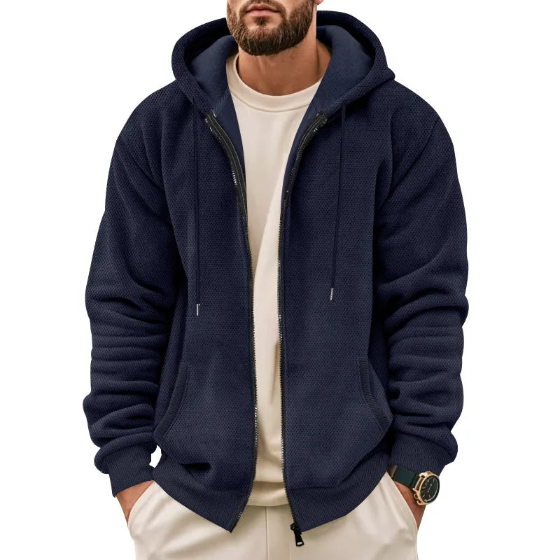 Men's Fleece-Lined Zip Hoodie