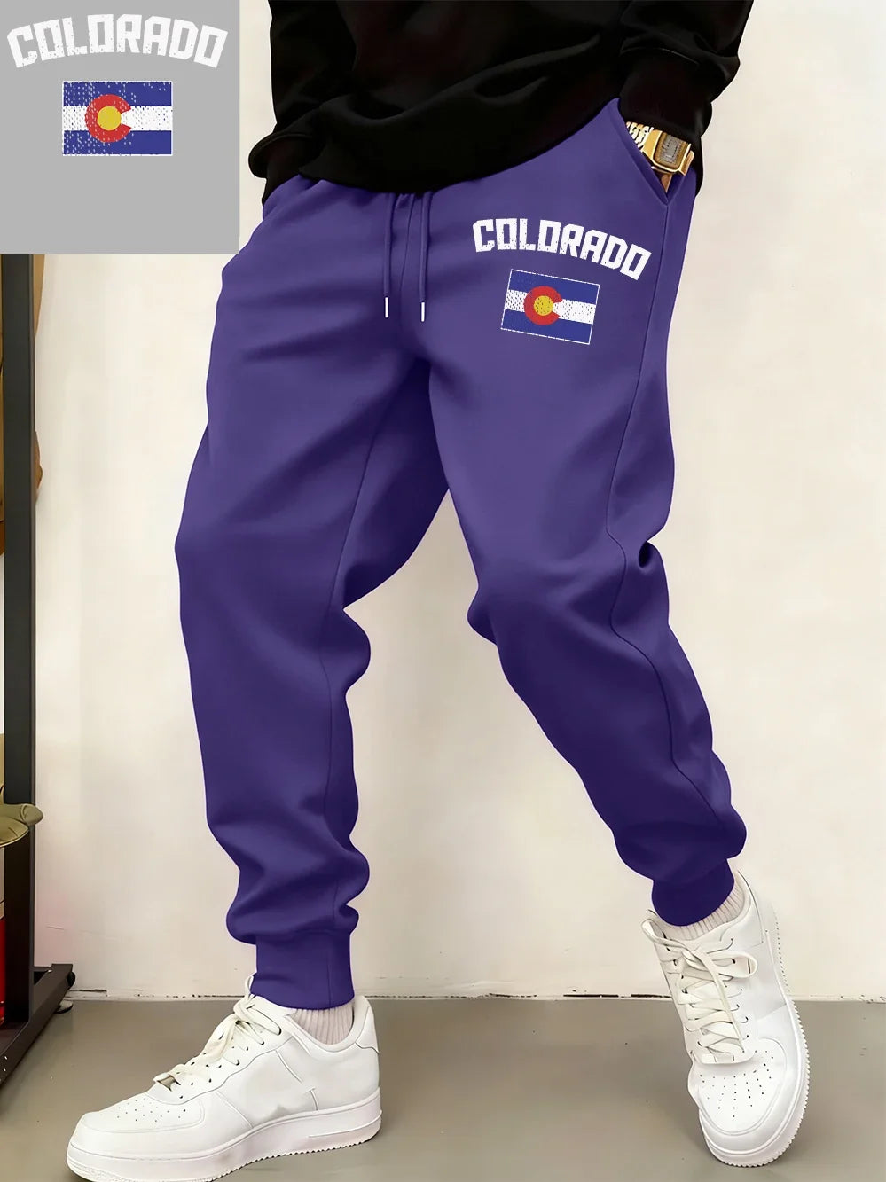 Colorado Flag Fleece Jogger Sweatpants