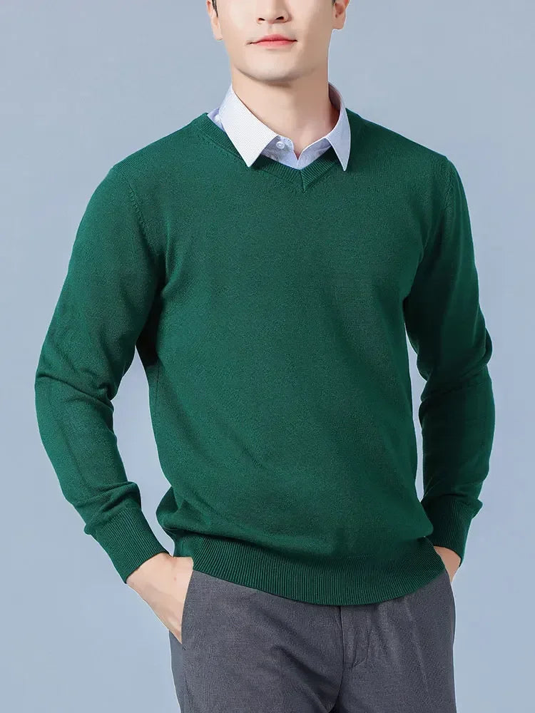 Men's Cashmere Wool Pullover Sweater