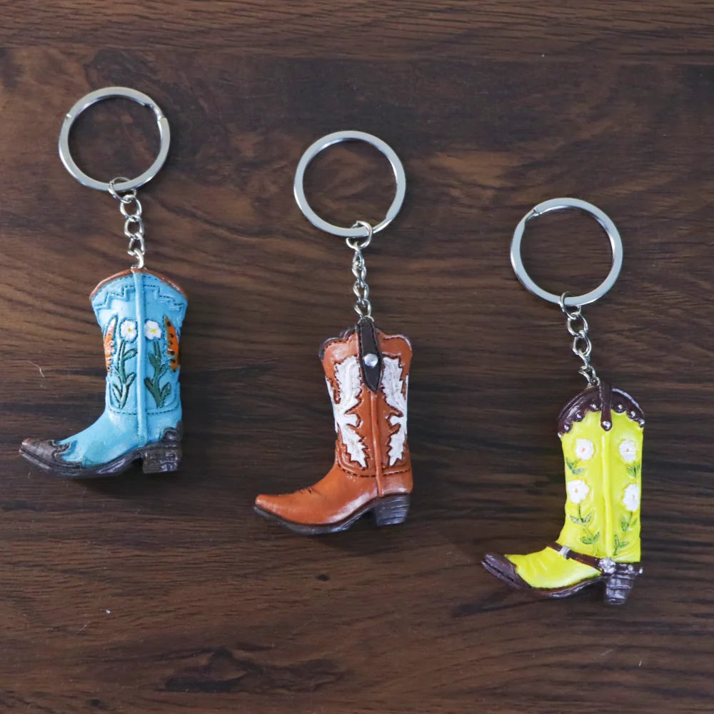 Mini Cowboy Boot Keychain