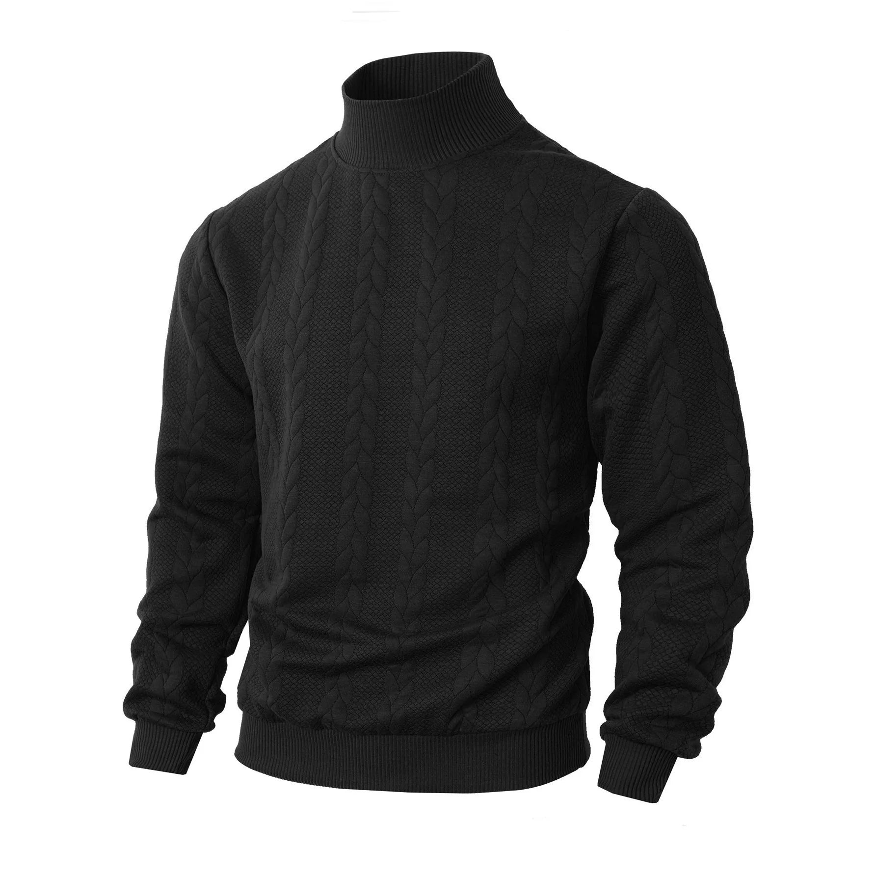 Men's Solid Knit Pullover Sweater