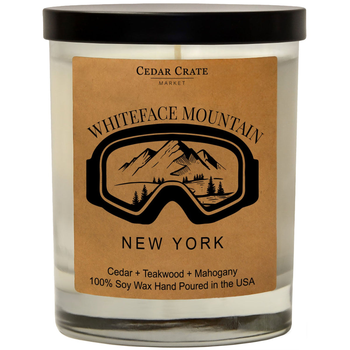 Custom Candle - Name Drop - Mountain Ski Goggles - Low 6 MOQ