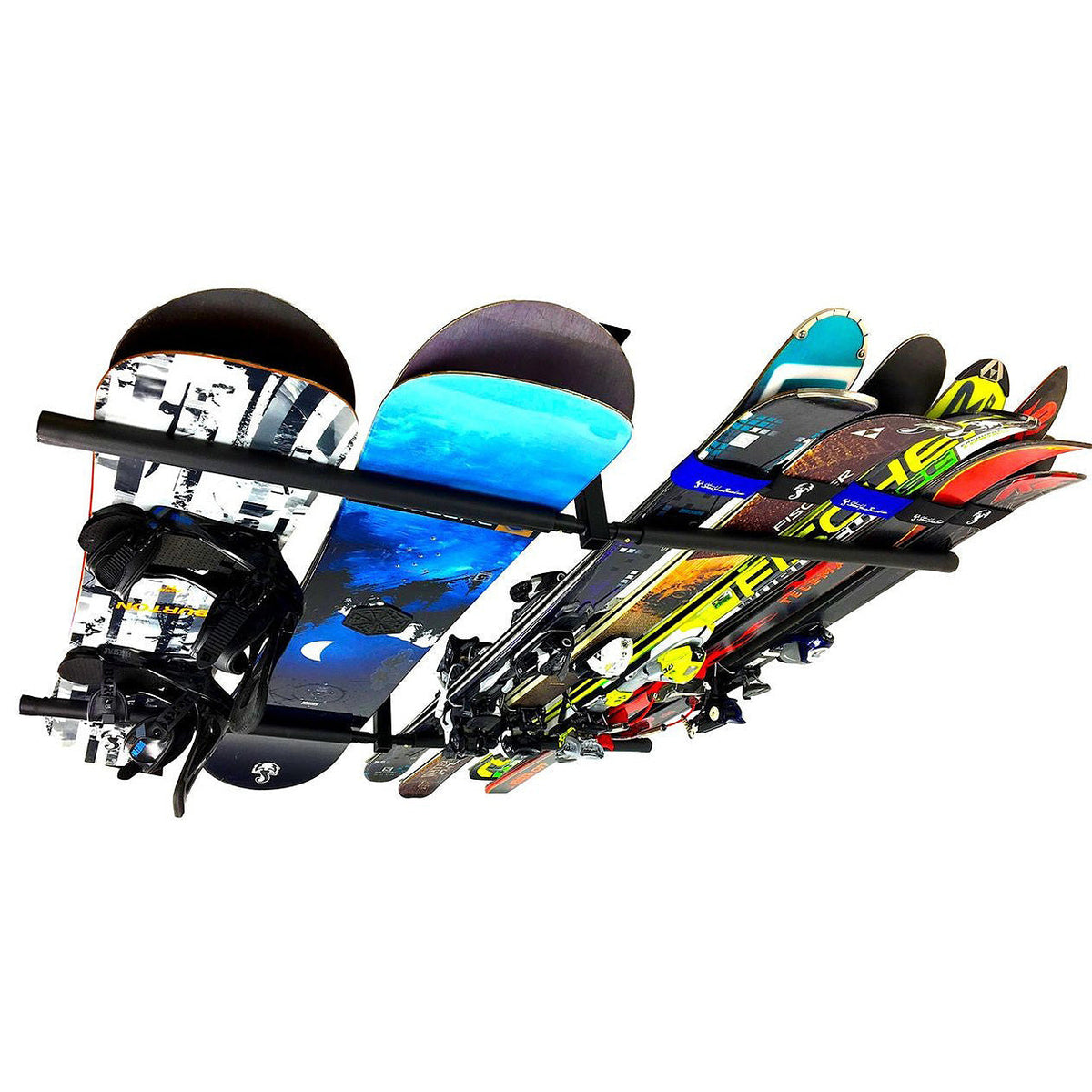 Hi-Port 2 Adjustable Ceiling Ski & Snowboard Storage Rack | 150 lb Capacity