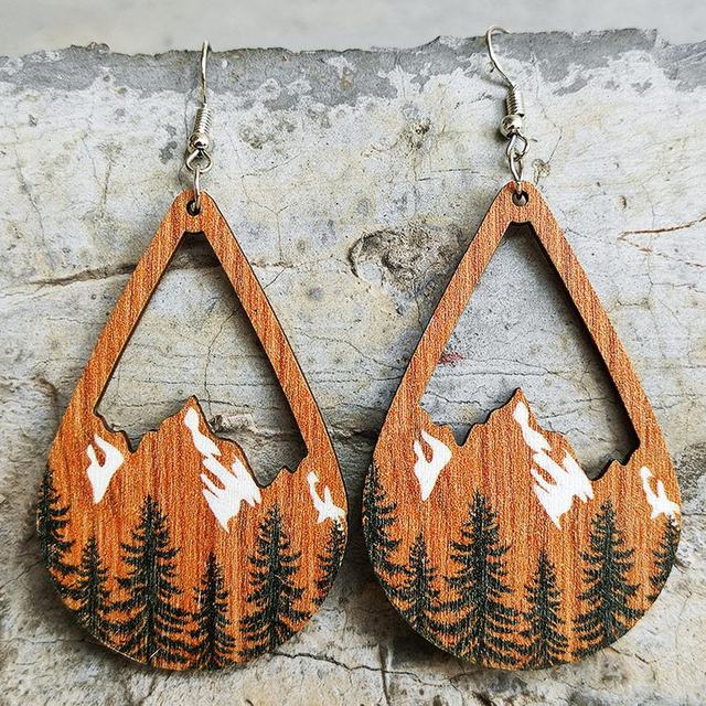 Wood Mountain Earrings