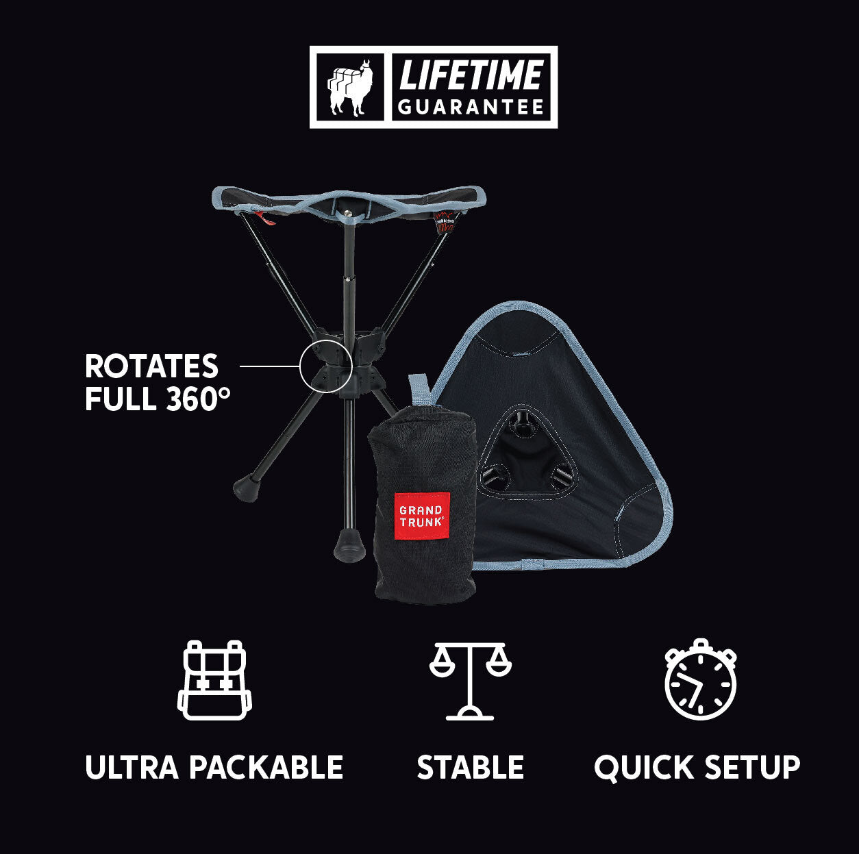 Compass 360° Ultra Compact Swivel Stool