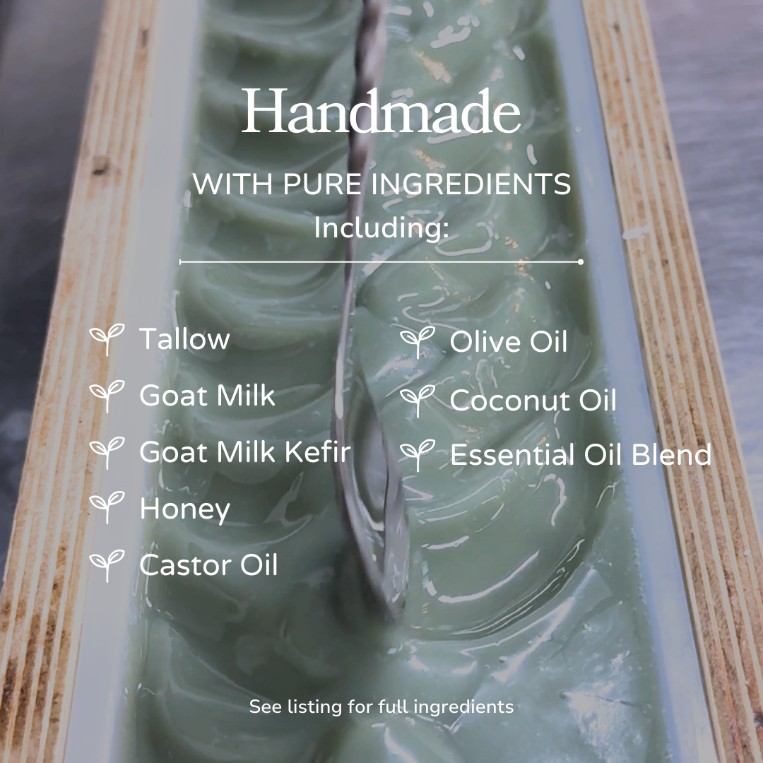 Blue Beauty Cream Facial Soap Bar | Tallow & Goat Milk, 5 oz