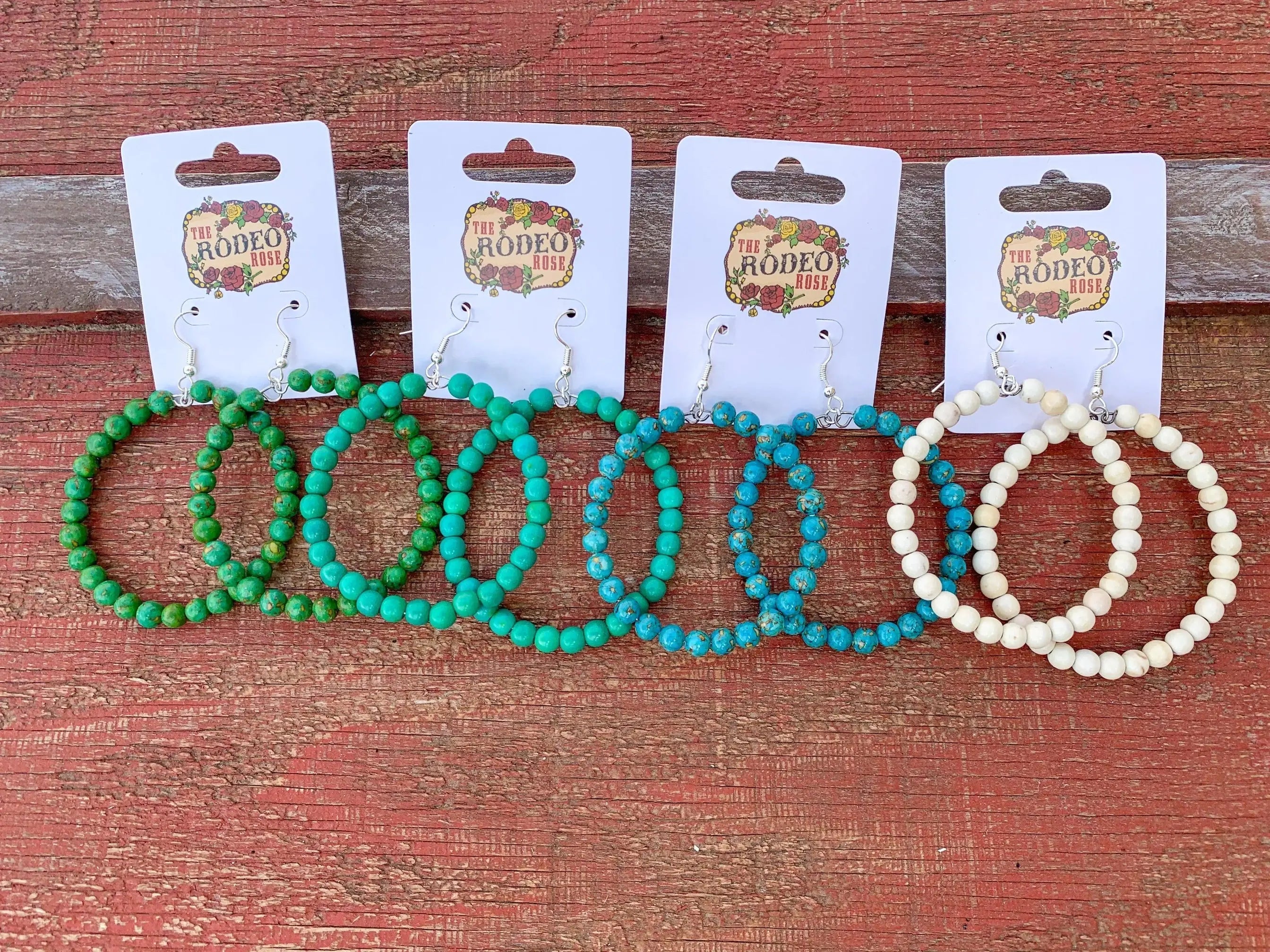 The Vera Beaded Hoop Earrings