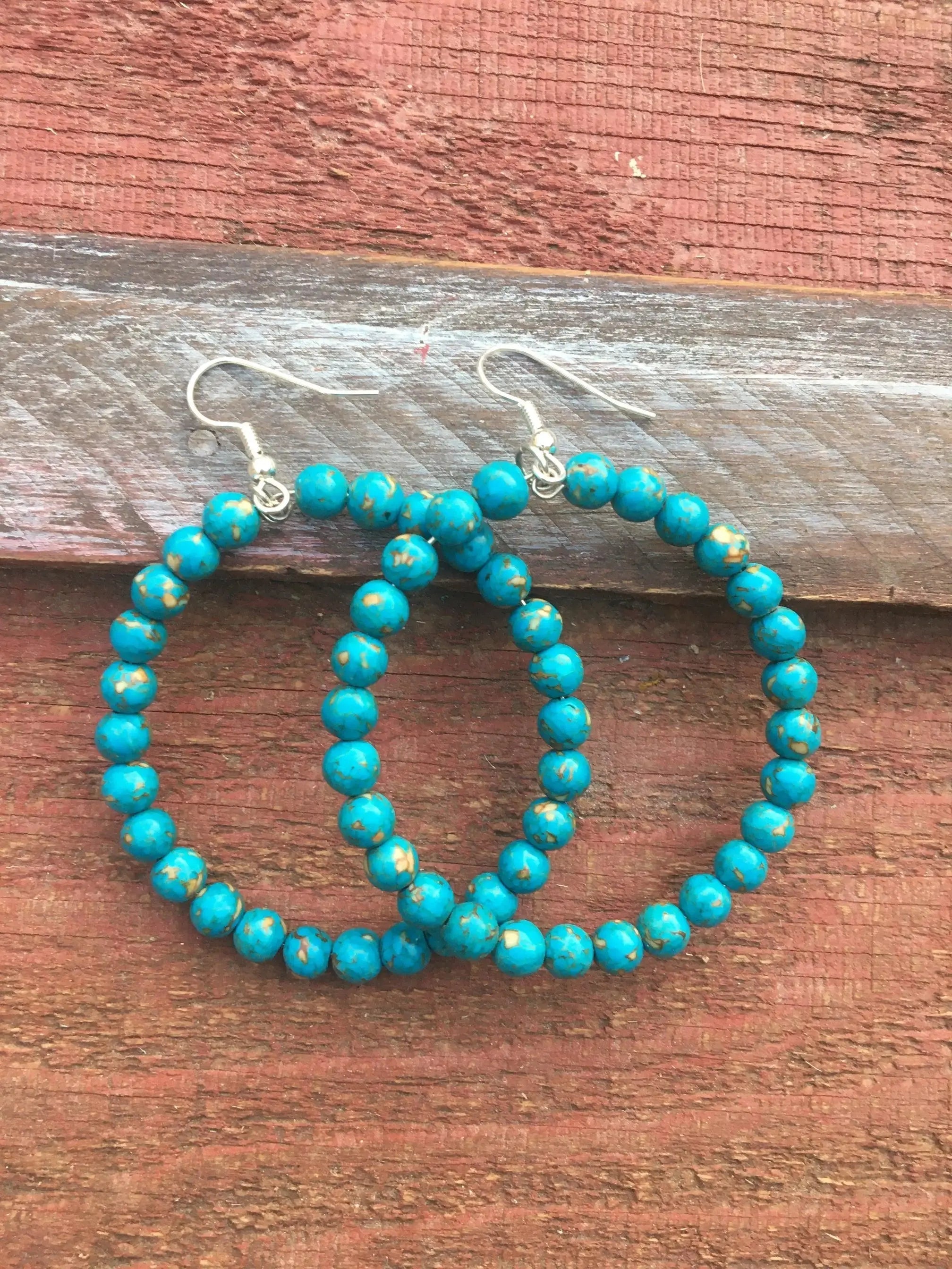 The Vera Beaded Hoop Earrings