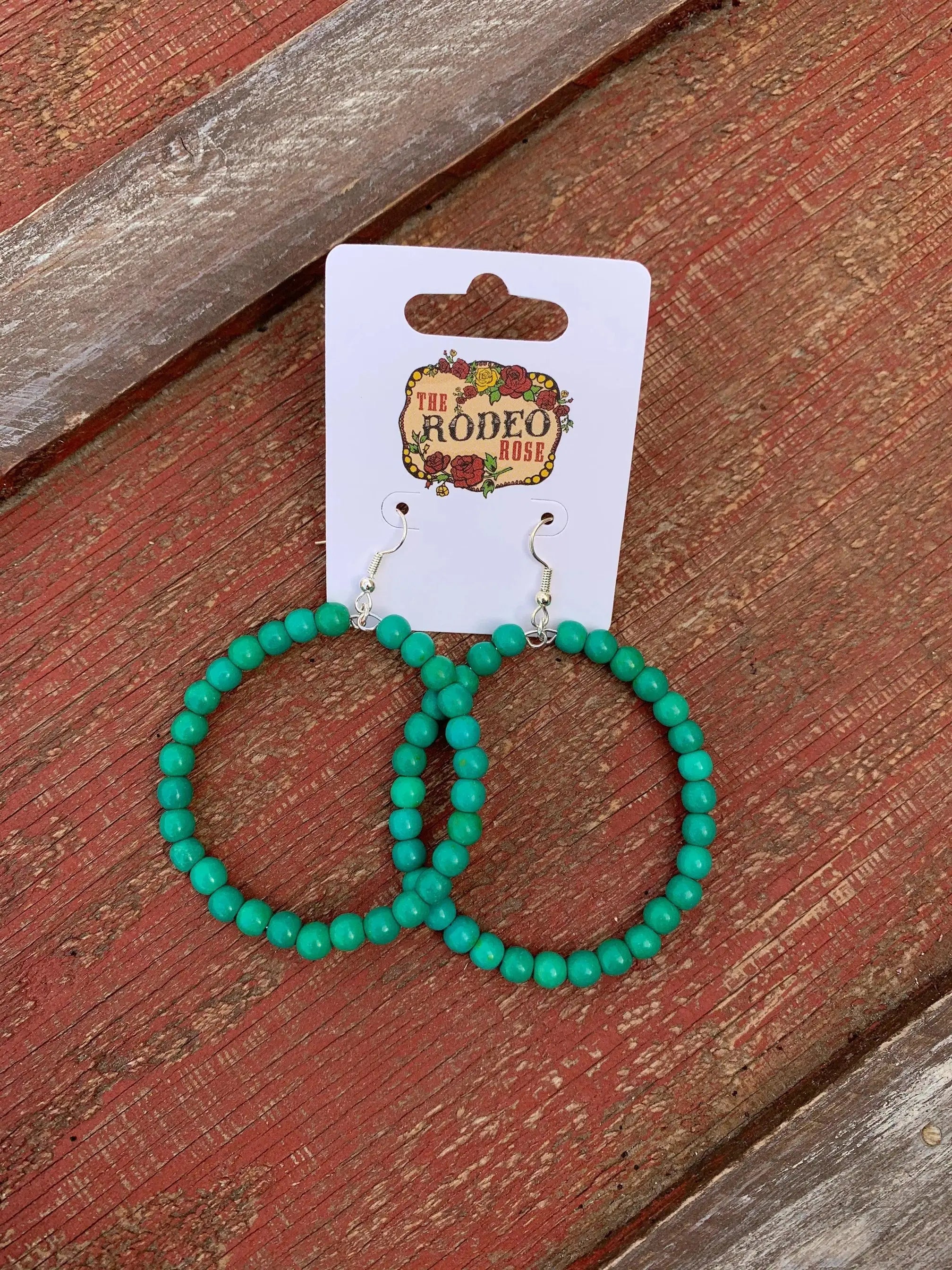 The Vera Beaded Hoop Earrings