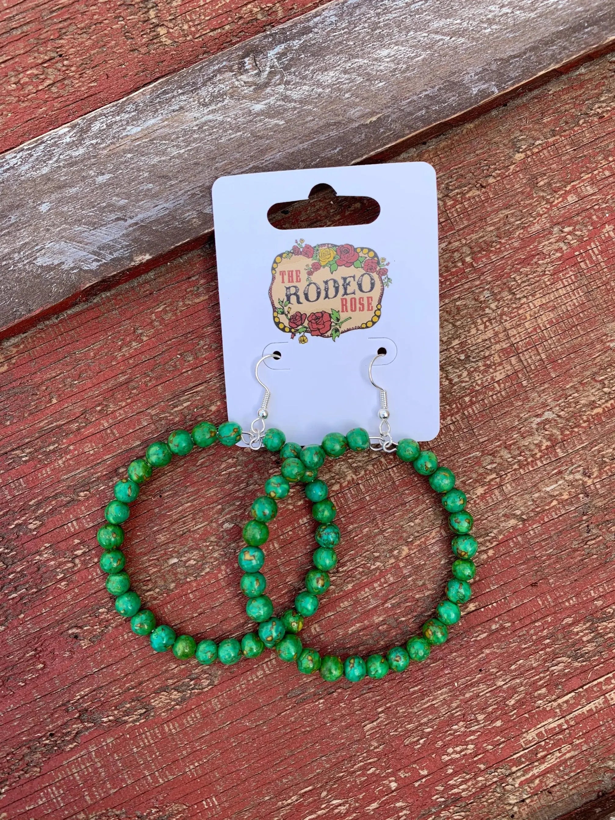 The Vera Beaded Hoop Earrings