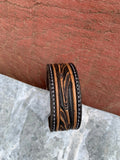 Vera Hand Tooled Leather Cuff Bracelet