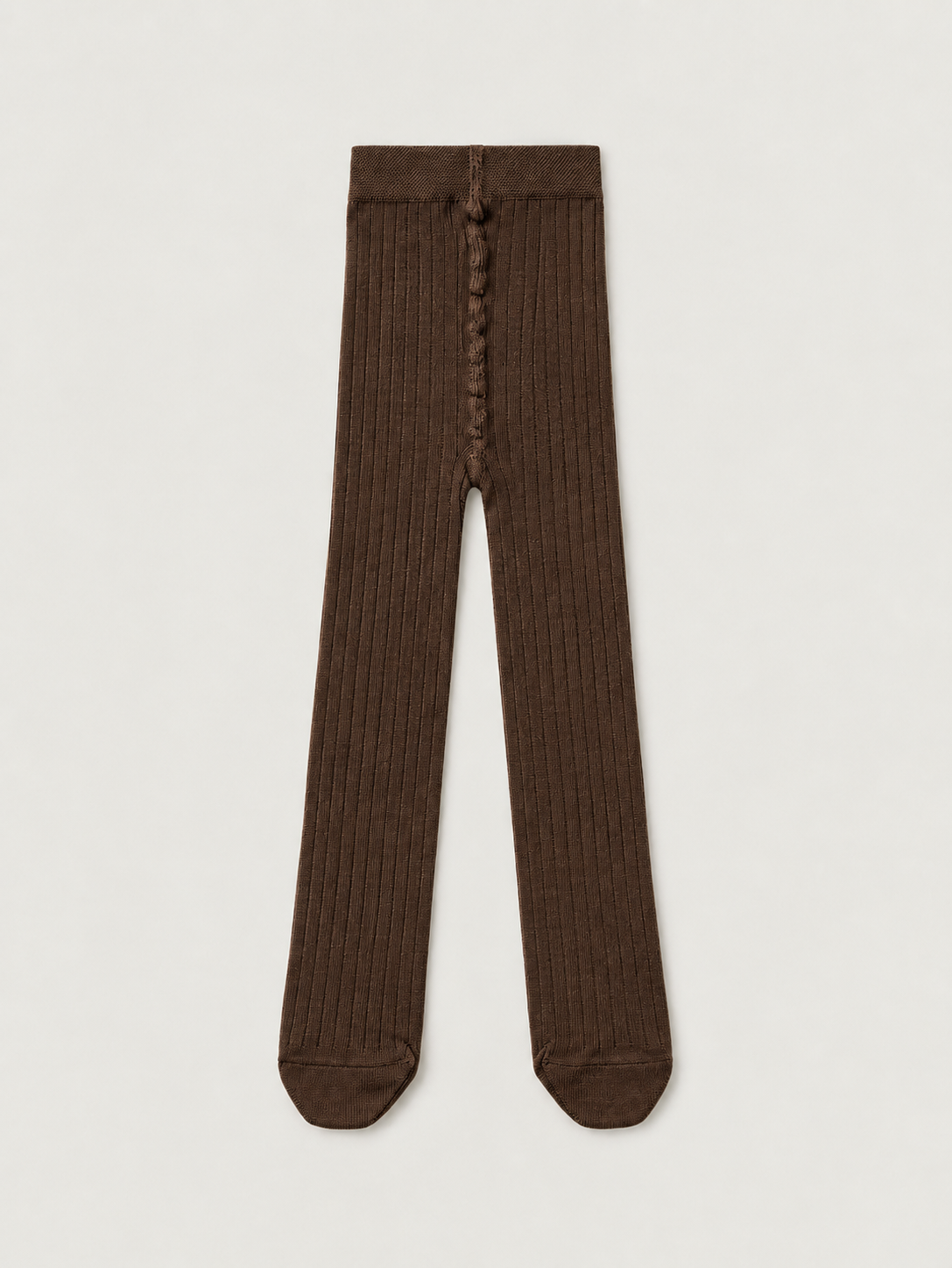 Kids' Ribbed Organic Cotton Blend Tights | The Simple Folk