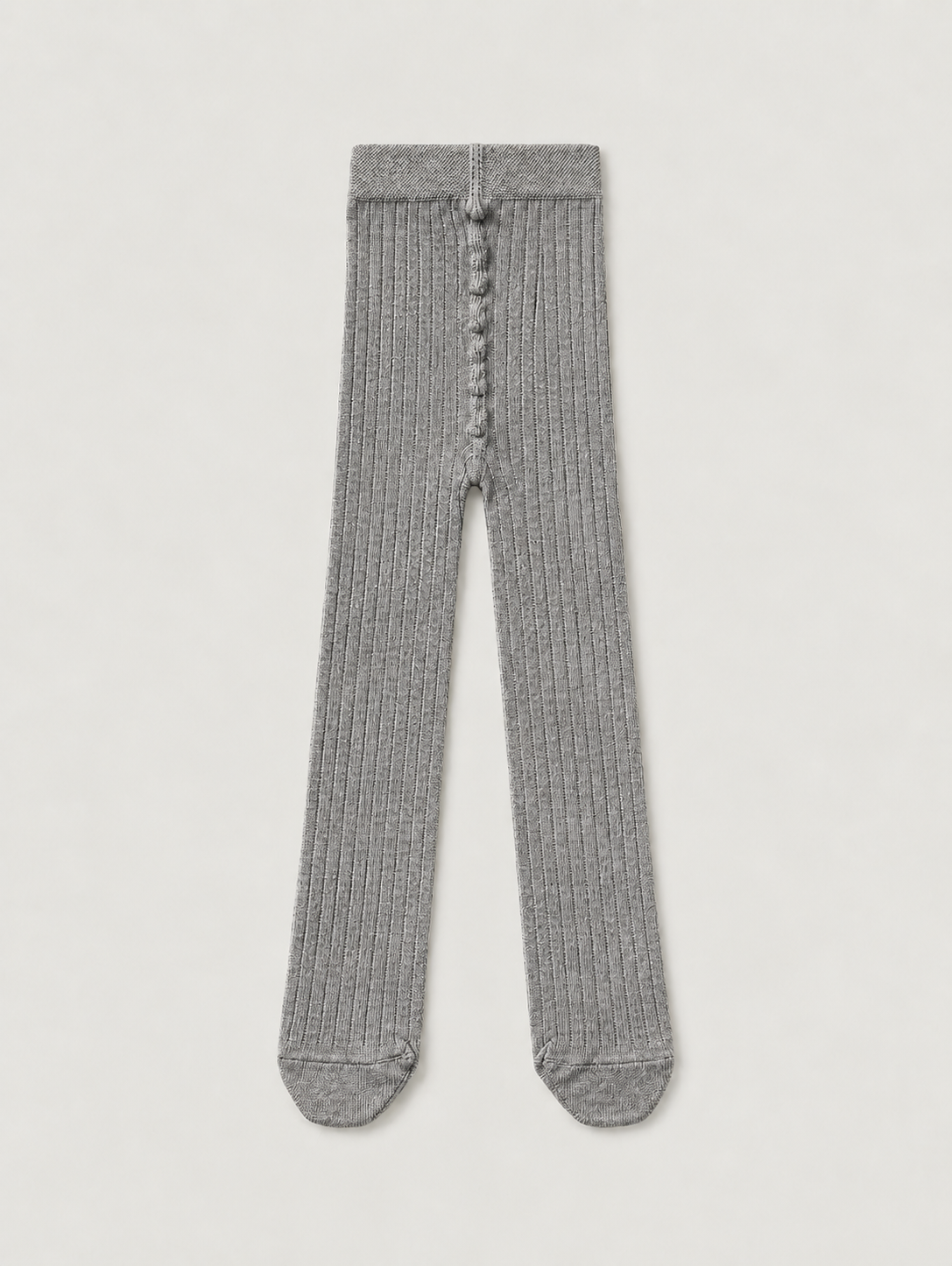 Kids' Ribbed Organic Cotton Blend Tights | The Simple Folk