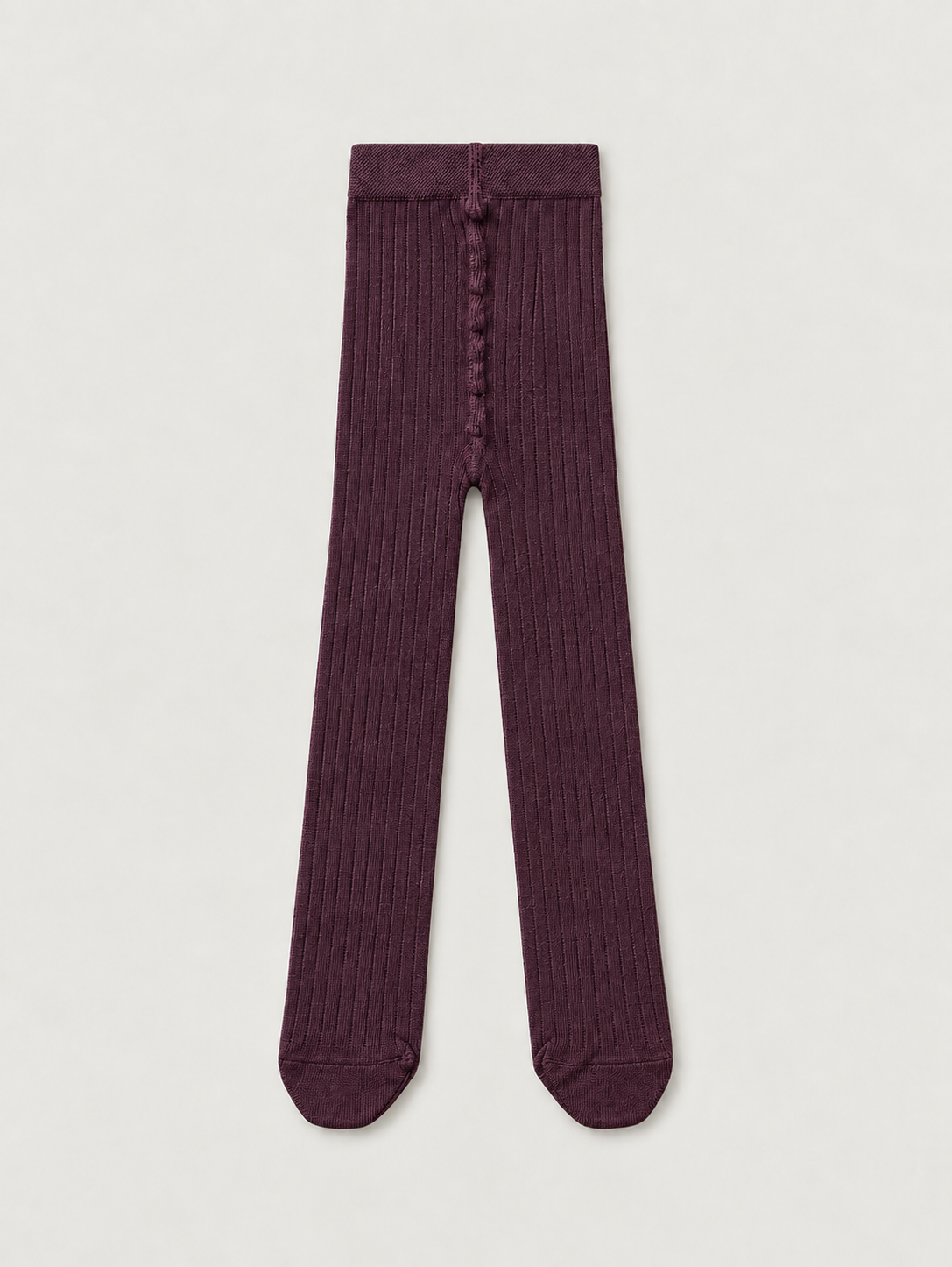 Kids' Ribbed Organic Cotton Blend Tights | The Simple Folk