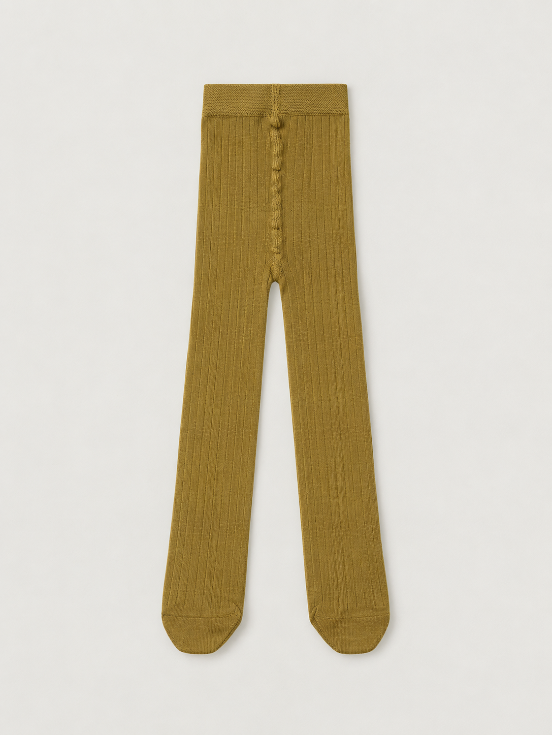 Kids' Ribbed Organic Cotton Blend Tights | The Simple Folk