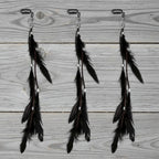 Western Feather Fringe Barrettes