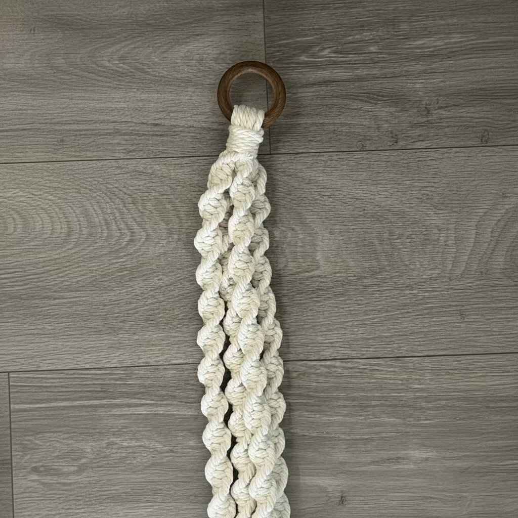 Handmade Spiral Macramé Plant Hanger