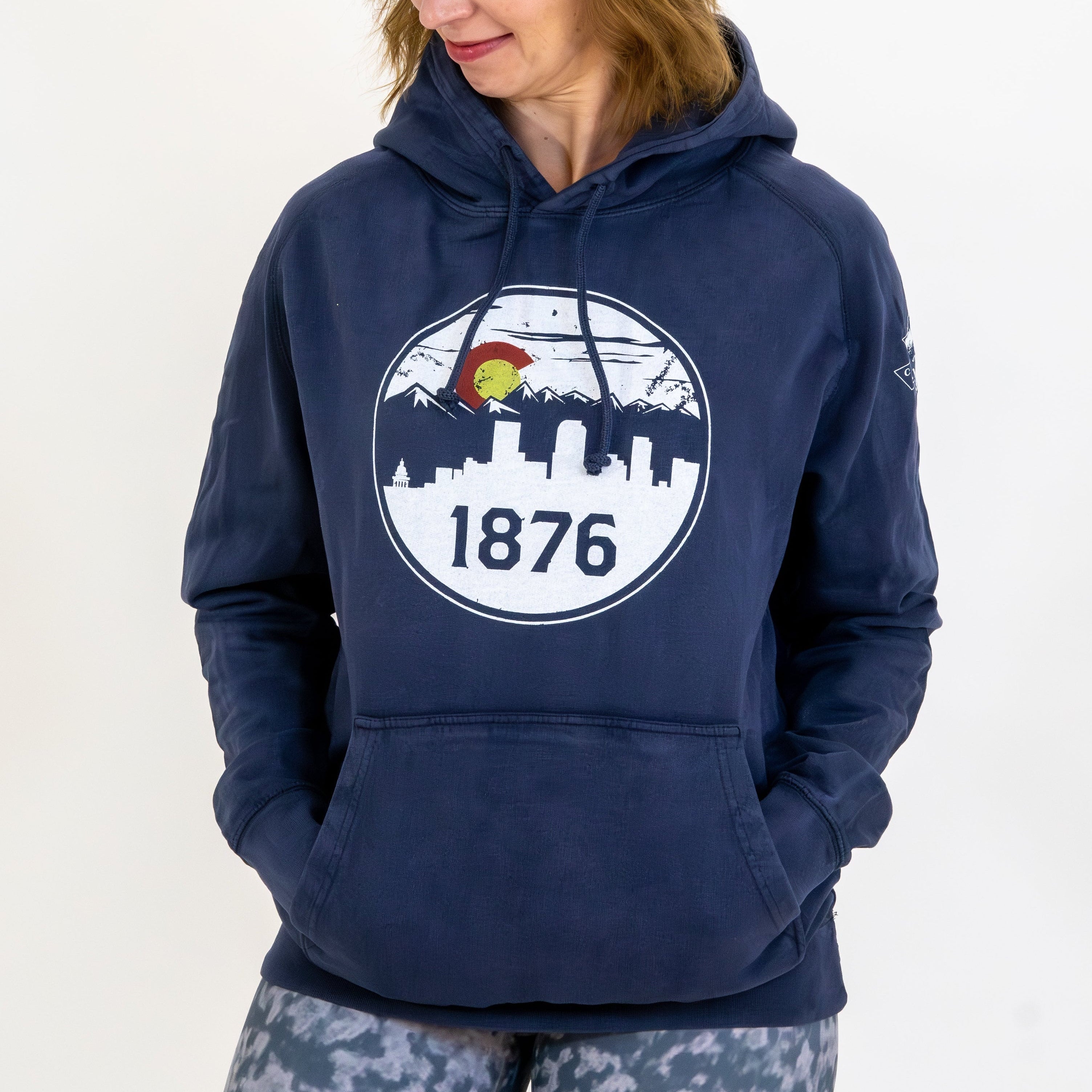 Denver Skyline Vintage Wash Hoodie