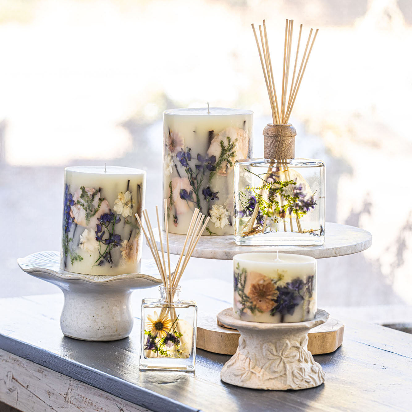 Vanilla Rain Cabin Botanical Candle