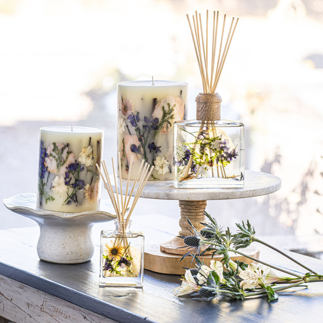 Vanilla Rain Cabin Botanical Candle