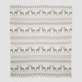 Vintage Fair Isle - Cotton Sustainable Knit Throw Blanket