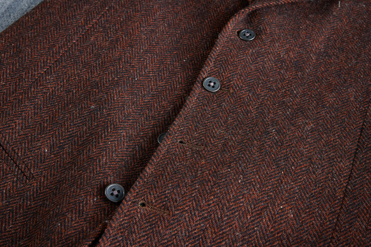 Patrick James Herringbone 5 Button Vest
