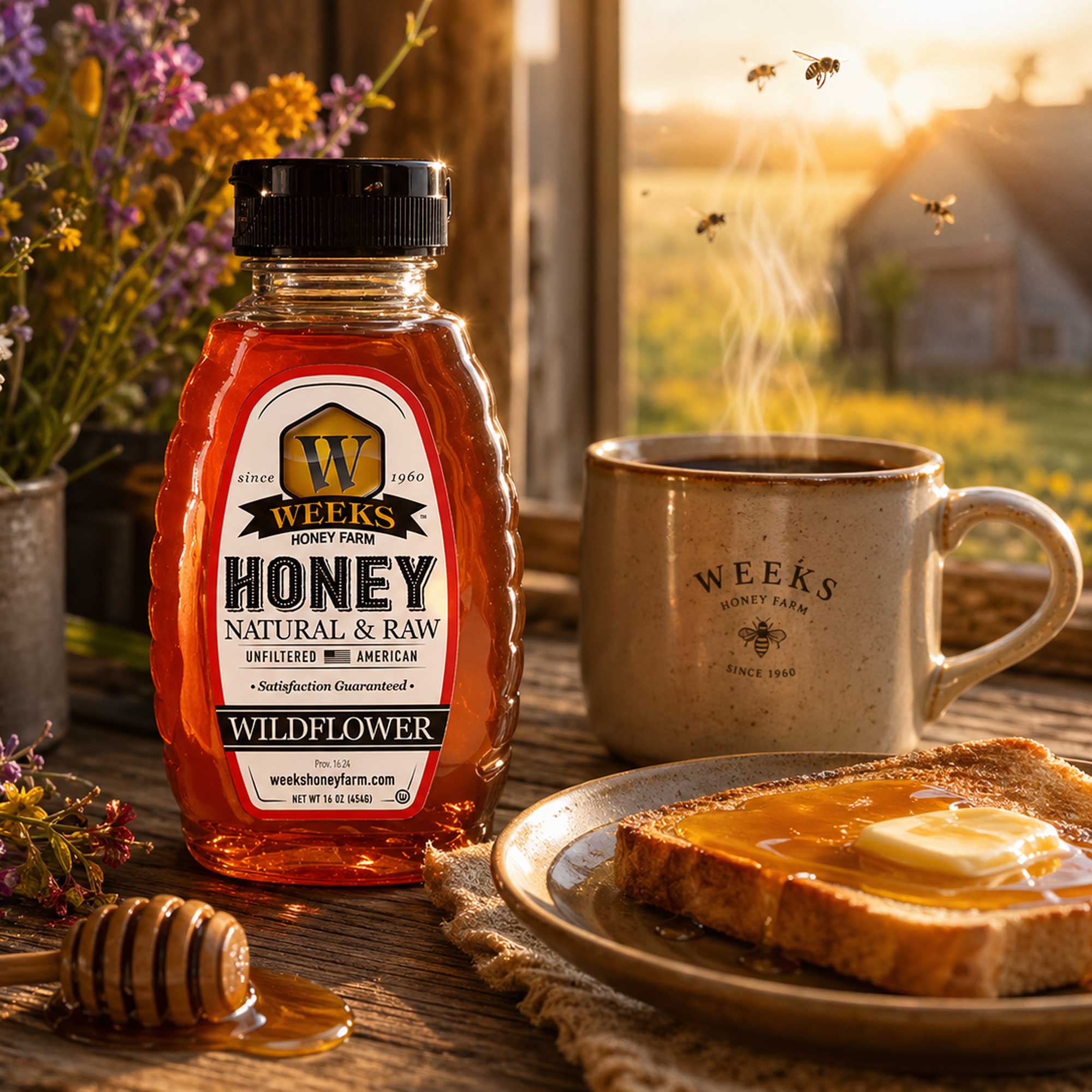 Raw Wildflower Honey