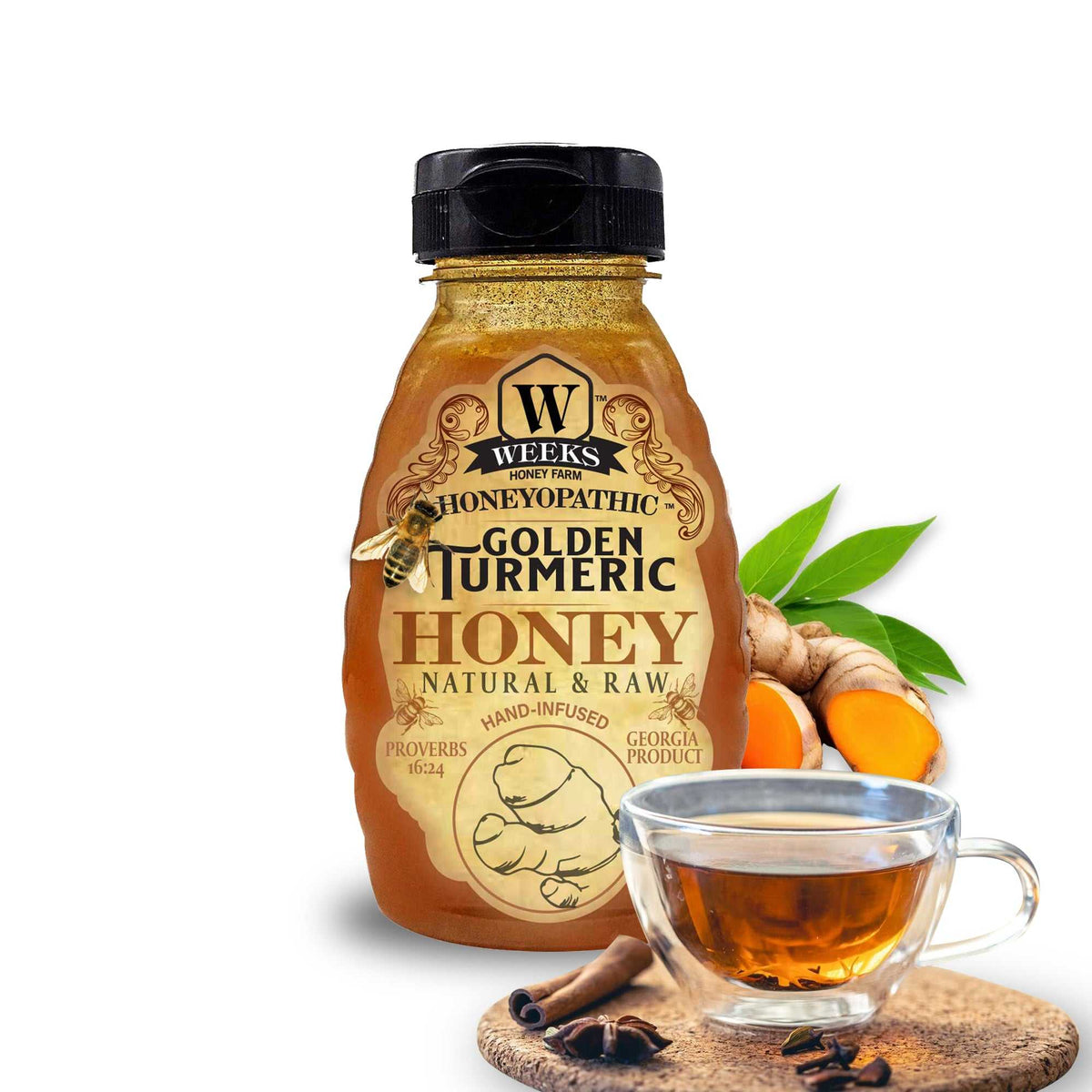 Raw Infused Honey Sampler: 5 Flavors | Weeks Honey Farm