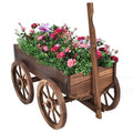 Barrel Planter Wagon