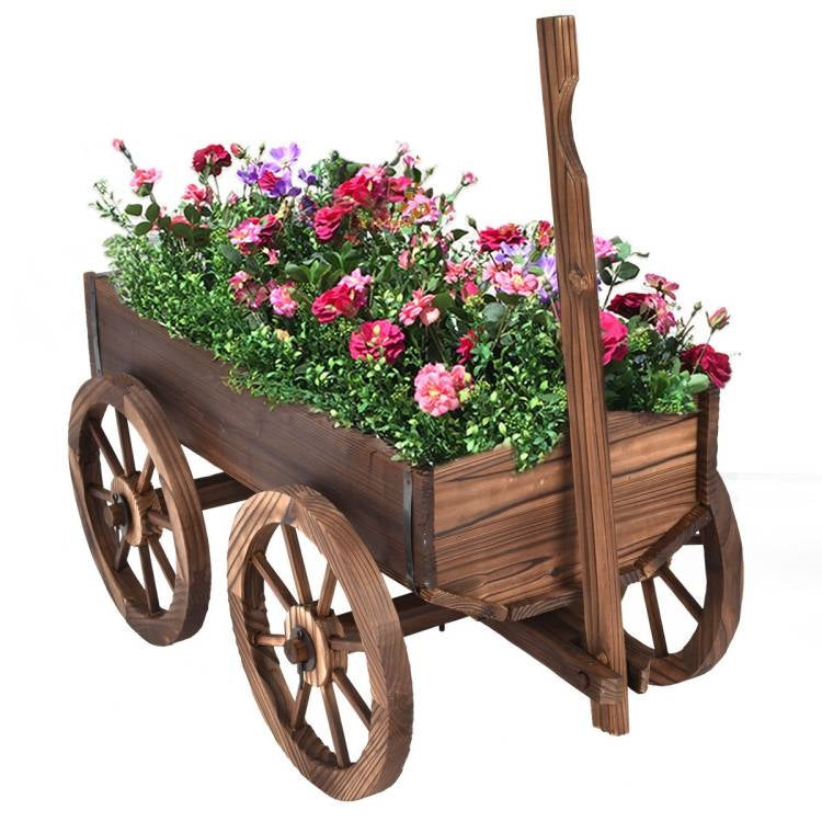 Barrel Planter Wagon